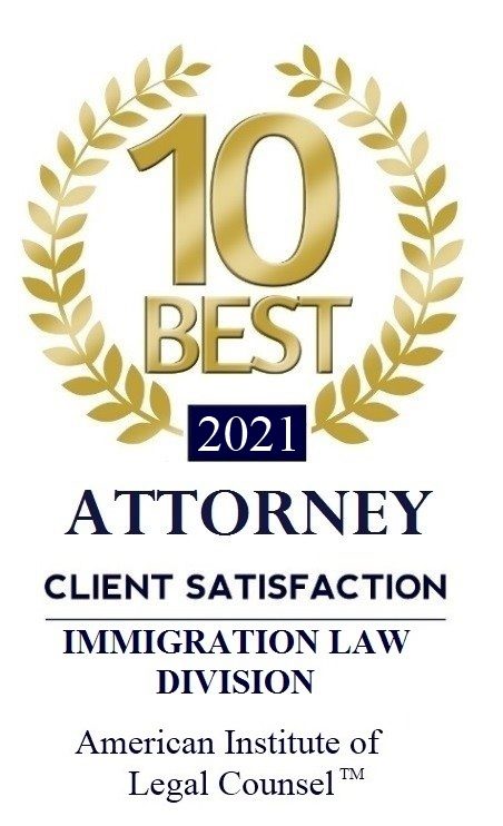 The logo of 10 best 2021 attorney client satisfaction